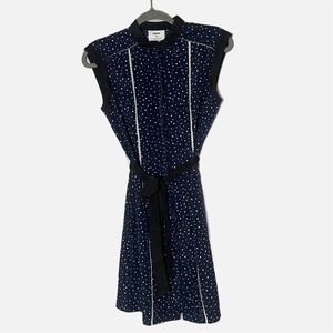 Jason Wu for Target 20th anniversary Blue Polka Dot Mini Dress Eyelet Lace XS
